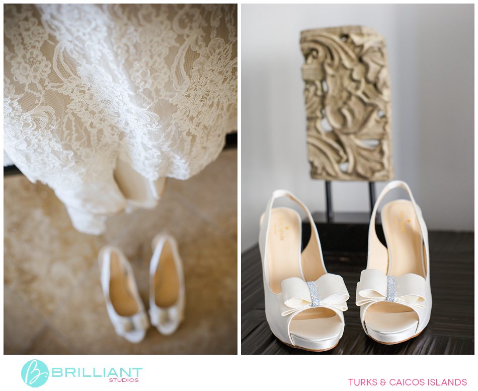 Bridal shoes for destination weddings in The Caribbean, Turks and Caicos
