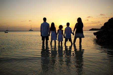 Sunset Beach, Family Portrait Photography in Turks and Caicos