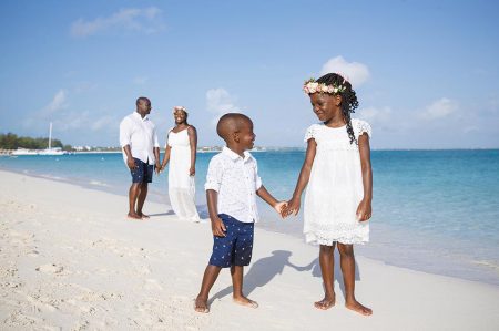 Grace Bay Beach family portrait photographers, Turks and Caicos