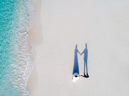 Wedding photographer - Aerial beach - Turks and Caicos
